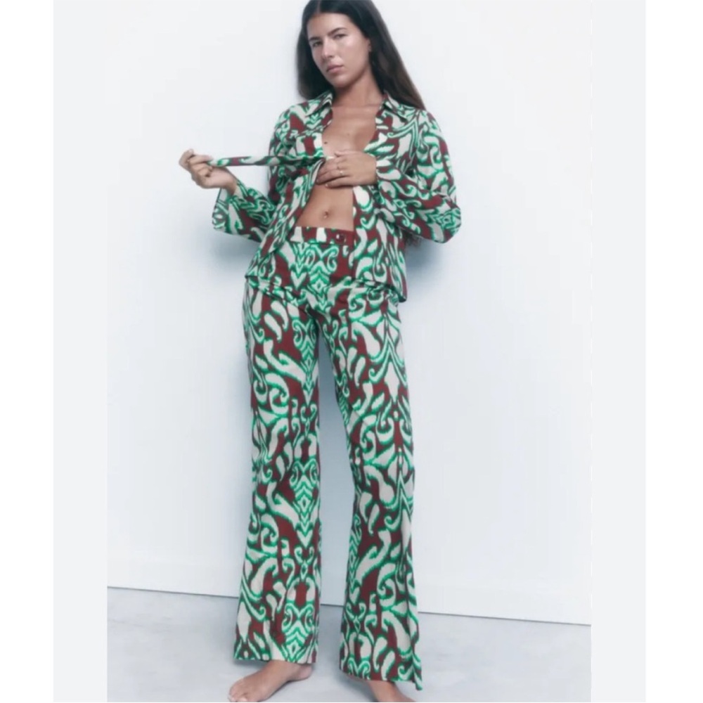 Zara 2 piece Selena blouse and pant set